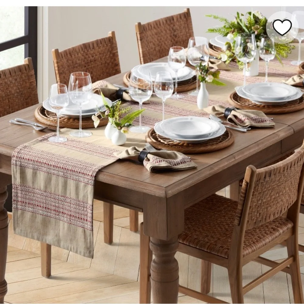 NWT Williams & Sonoma France Stripe Table Runner